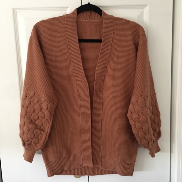 Chunky Knit Bobble Cardigan Sweater - Picture 7 of 11
